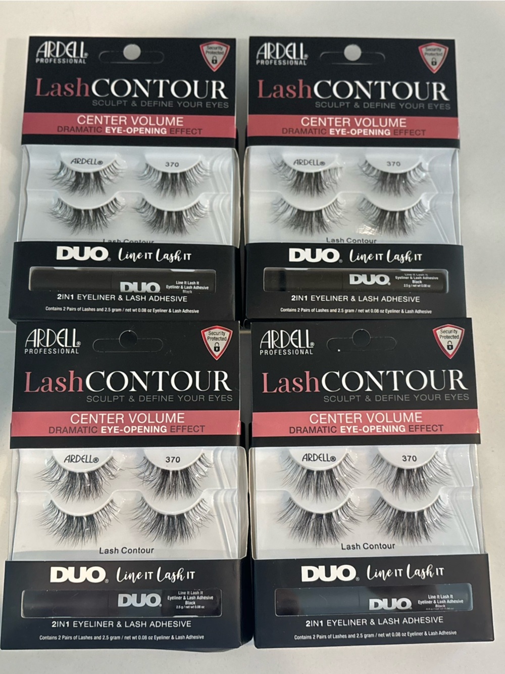 Ardell Lash Contour False Lashes - 370 includes adhesive (Set of 4)